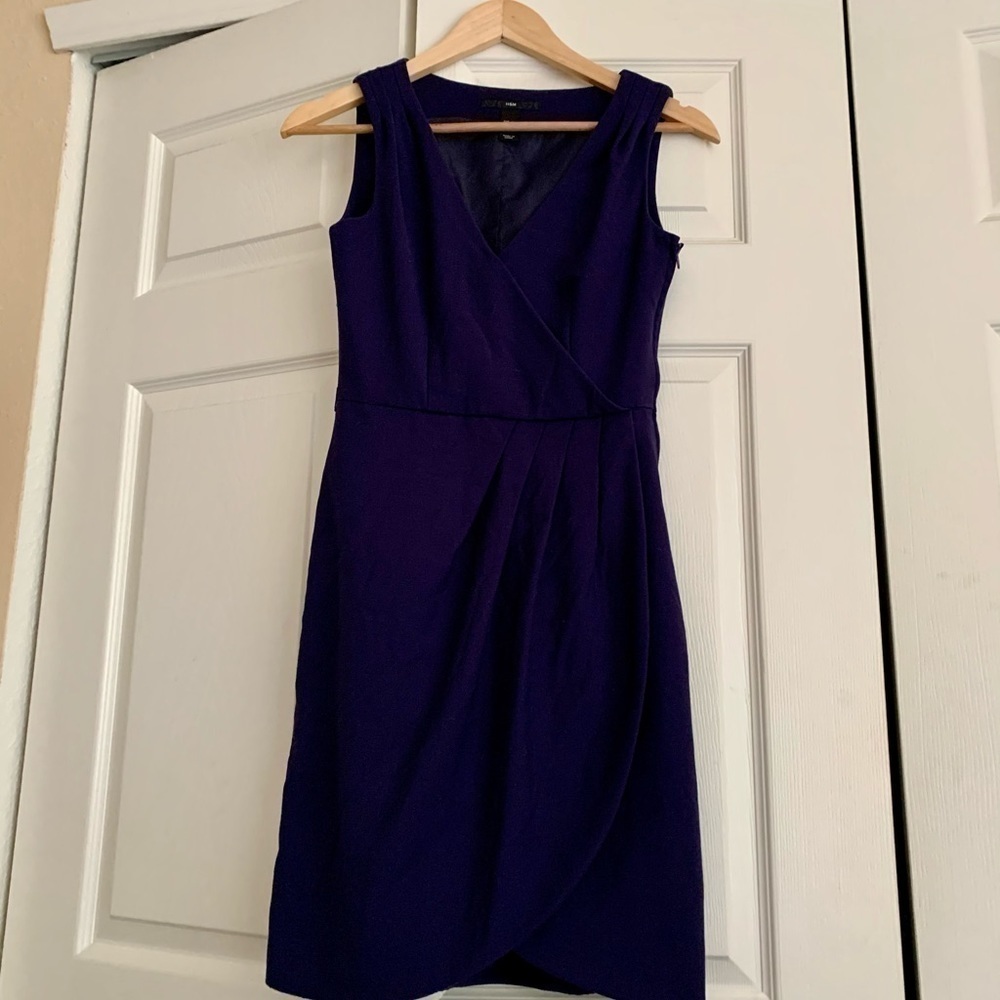 H&M office blue dress